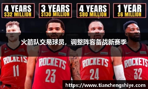 火箭队交易球员，调整阵容备战新赛季